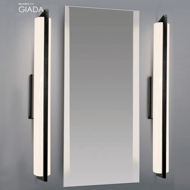 Giada Black Mirror Spazio LED Wall Light - Lighting.co.za