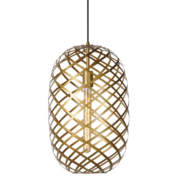 Nest Black | Gold Wire Geo Grid Pendant Light - Lighting.co.za