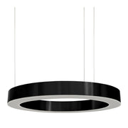 Hoop Brushed Brass | Black LED Ring Pendant Light 3 Sizes - Lighting.co.za