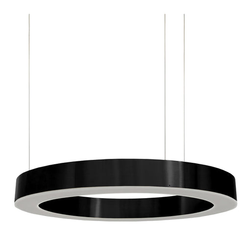 Hoop Brushed Brass | Black LED Ring Pendant Light 3 Sizes - Hanging Lights - Lighting.co.za