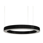 Hoop Brushed Brass | Black LED Ring Pendant Light 3 Sizes - Lighting.co.za
