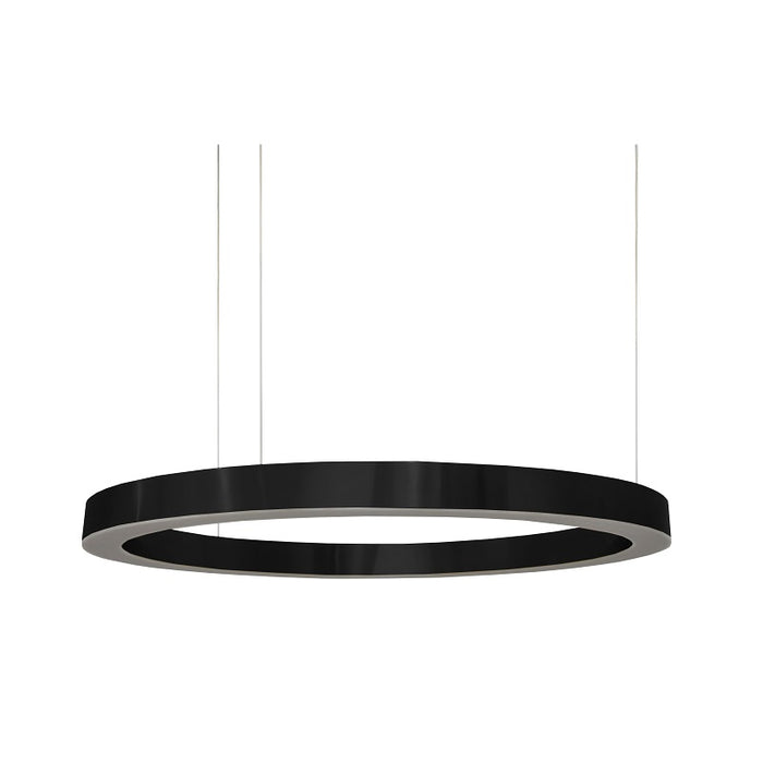 Hoop Brushed Brass | Black LED Ring Pendant Light 3 Sizes - Lighting.co.za