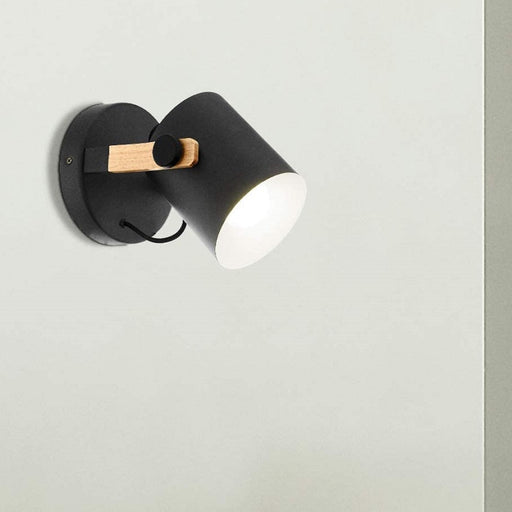 Hornwood Black and Wood Wall Light - Lighting.co.za