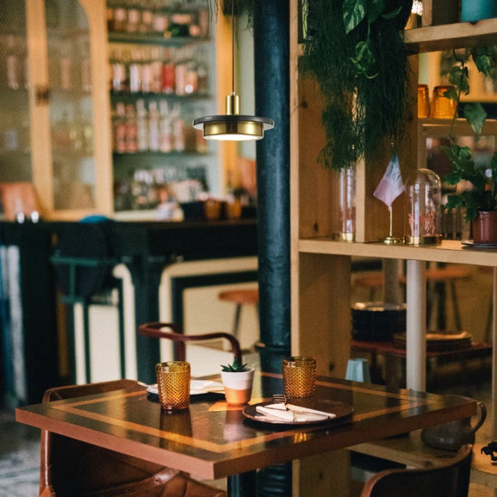 Ibiza Marble and Brass Look Pendant Light - Lighting.co.za