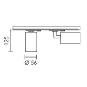 Kaapstad GU10 Black | White | Gold 3 Wire Track Spot Light - Lighting.co.za