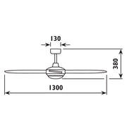 Lancer White 5 Blade Ceiling Fan - Lighting.co.za