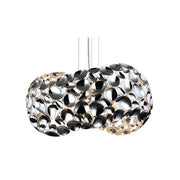Minje White Copper Chrome Geometric Pendant Light 2 Sizes - Lighting.co.za