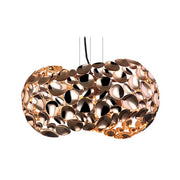 Minje White Copper Chrome Geometric Pendant Light 2 Sizes - Lighting.co.za