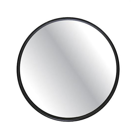 Amara Round Black Wall Mirror 4 Sizes - Lighting.co.za