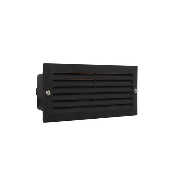 Louvre Black or White Grid Recessed Brick Step Light - Lighting.co.za