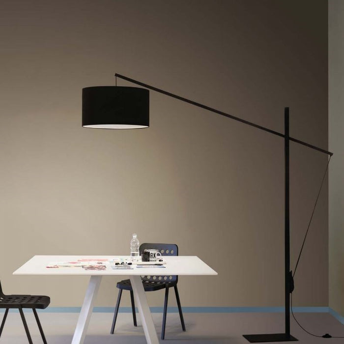 Lovable Black Nordic Arc Spazio Floor Lamp - Lighting.co.za
