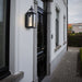 Hom Black And Clear Glass 16W LED Lantern Outdoor Wall Light - Lighting.co.za