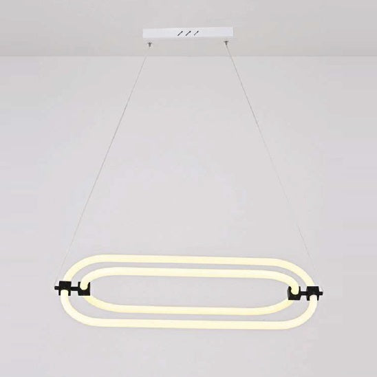 Zion Black and White Tube LED Pendant Light 2 Sizes - Lighting.co.za