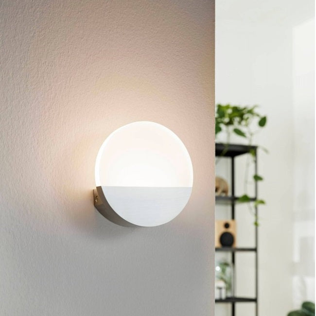 Lovo LED Metrass Round White Or Chrome Wall Light - Lighting.co.za