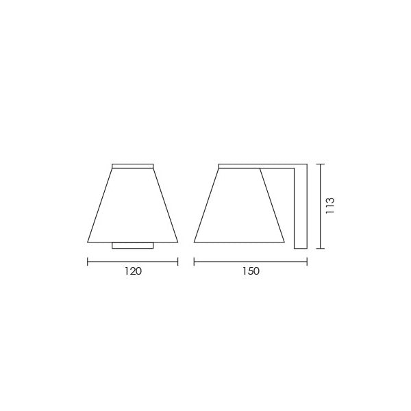 Neoclassic Chrome and White Funnel Glass Spazio Bathroom Wall Light - Lighting.co.za