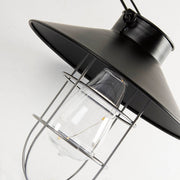 Clark Cage Black Silver or Gold Copper Outdoor Solar Lantern Light - Lighting.co.za