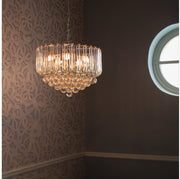 Otis Clear Acrylic And Chrome 3 | 5 Light Chandelier - Lighting.co.za