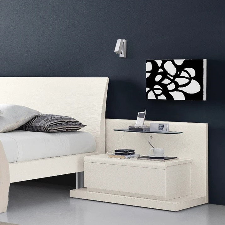 Prima Black | White | Chrome LED Bedside Reading Wall Light - Lighting.co.za