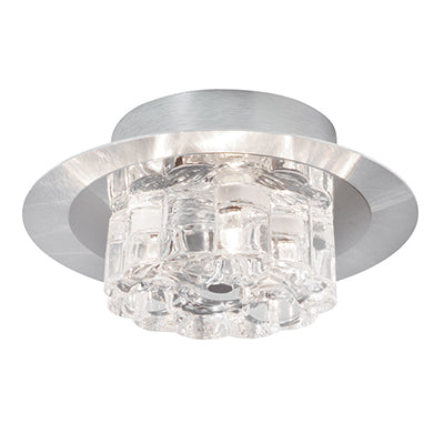 Roma Round Chrome and Crystal Glass Ceiling Light - Lighting.co.za