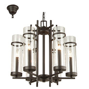 Alberto Clear Glass Flute 6 | 8 Light Chandelier - Lighting.co.za