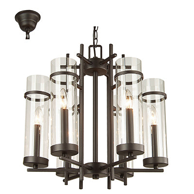 Alberto Clear Glass Flute 6 | 8 Light Chandelier - Lighting.co.za