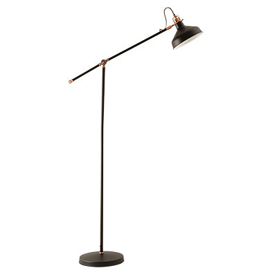 Anna Black | White | Grey Floor Lamp - Lighting.co.za
