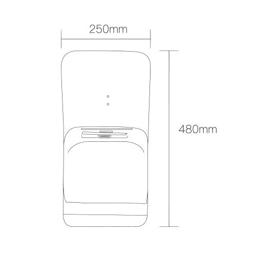 White Wall Mounted Hand Dryer - Lighting.co.za