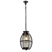 Cameo Coffee And Glass Outdoor Pendant Light - Lighting.co.za