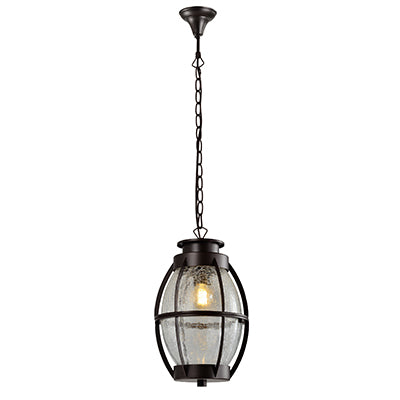 Cameo Coffee And Glass Outdoor Pendant Light - Lighting.co.za