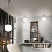 Rondo White Opal Glass Ball Ceiling Light - Lighting.co.za