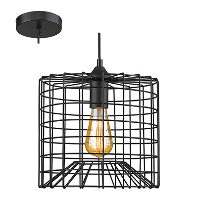 Cala Grid Drum Metal Shade Pendant Light - Lighting.co.za
