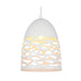 Floro White Facet Conical Pendant Light - Lighting.co.za