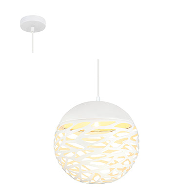 Floro White Facet Ball Pendant Light - Lighting.co.za