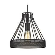 Valeria Black Metal Mesh Industrial Pendant Light - Lighting.co.za