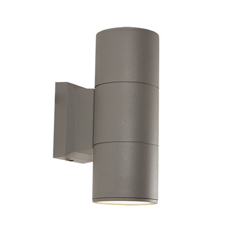 Astra Silver Grey GU10 Round Up Down Facing Outdoor Wall Light - Lighting.co.za