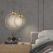 Somerset Black and Gold Ring LED Pendant Light 2 Sizes - Lighting.co.za