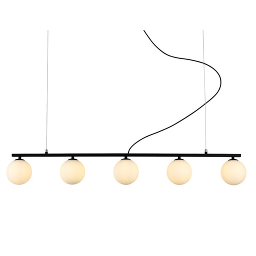 Linear Black | Gold Sphere and Stem Pendant Light 2 Sizes - Lighting.co.za