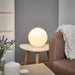 Rondo Frosted White Glass Table Lamp - Lighting.co.za