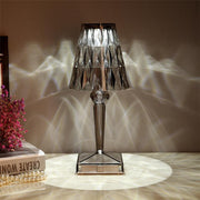 Dune Diamond Clear or Smoke Acrylic Rechargeable Table Lamp - Lighting.co.za