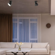 Time and Again LED Black Adjustable Ceiling Light 2 Sizes - Lighting.co.za