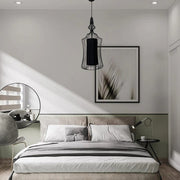 Tokyo 1 Long Black Wire Shade Pendant Light - Lighting.co.za