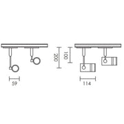 Trouble Single GU10 Black | White 3 Wire Track Spot Light 2 Sizes - Lighting.co.za