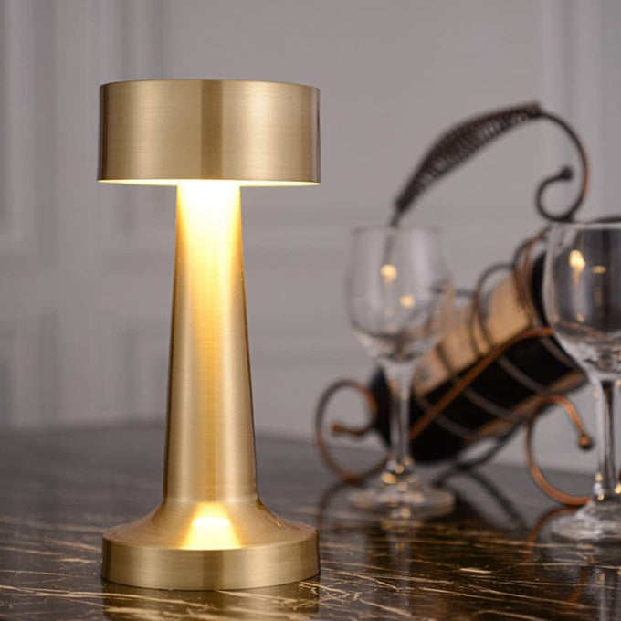 Turret Gold Rechargeable Table Lamp - Lighting.co.za