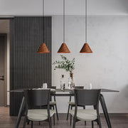 Conica Oak or Walnut Veneer Pendant Light - Lighting.co.za